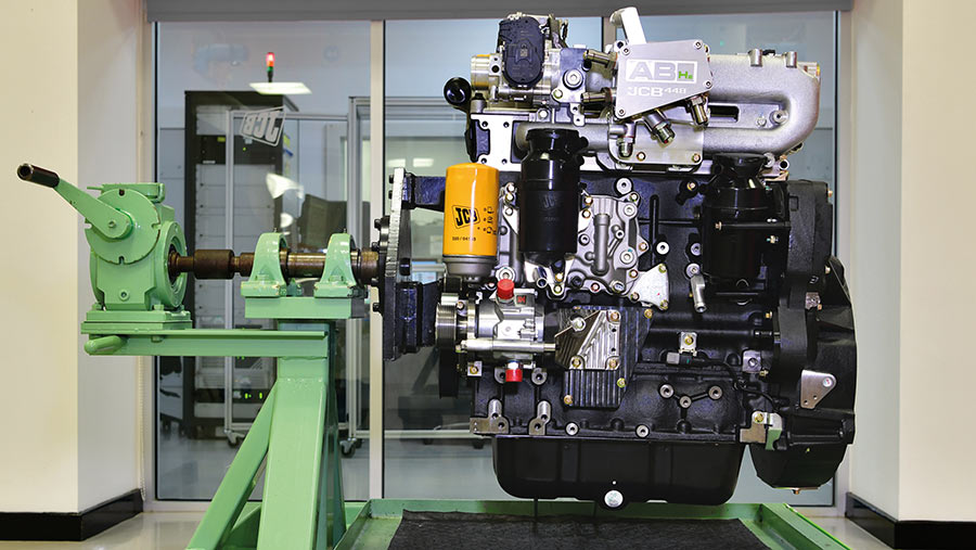JCB's hydrogen-fuelled combustion engine